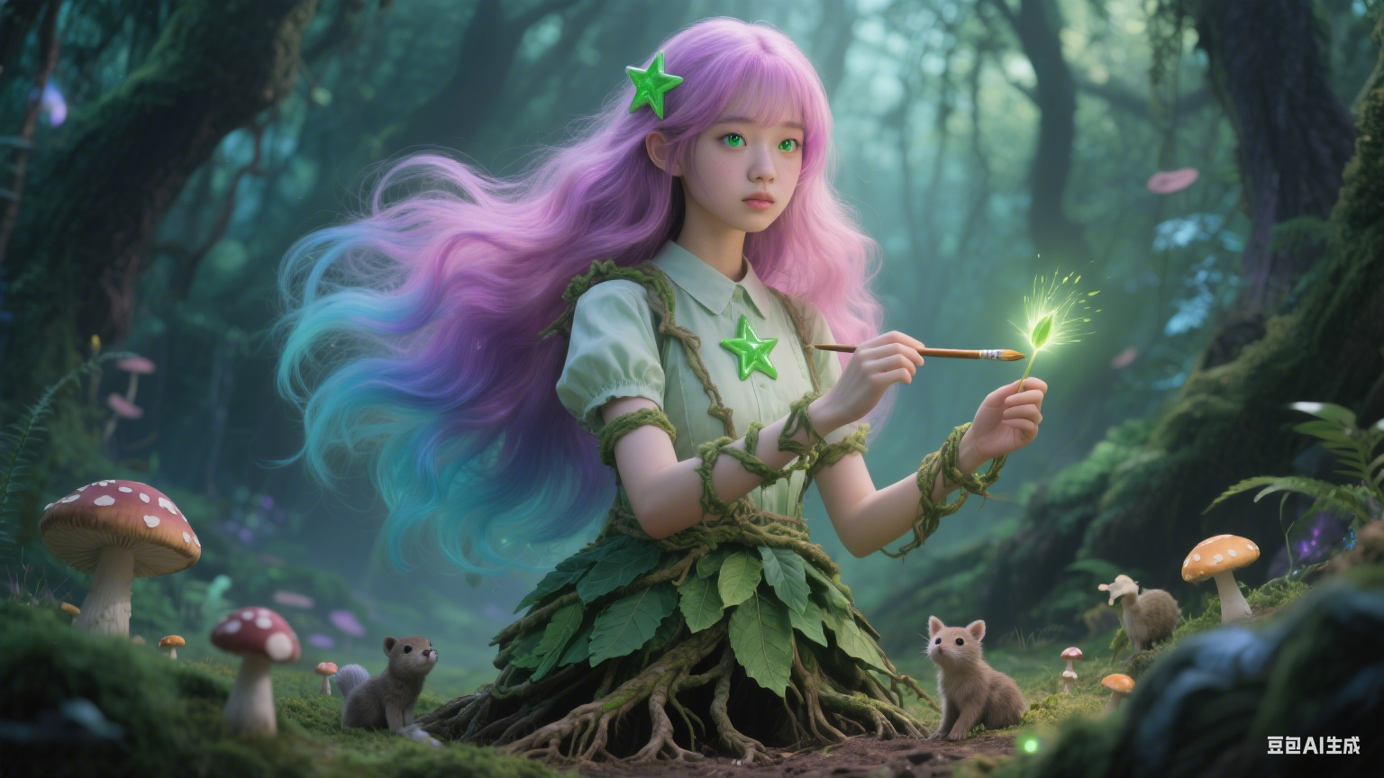 二次元角色设计作品，展示了一个幻想风格的生物形象